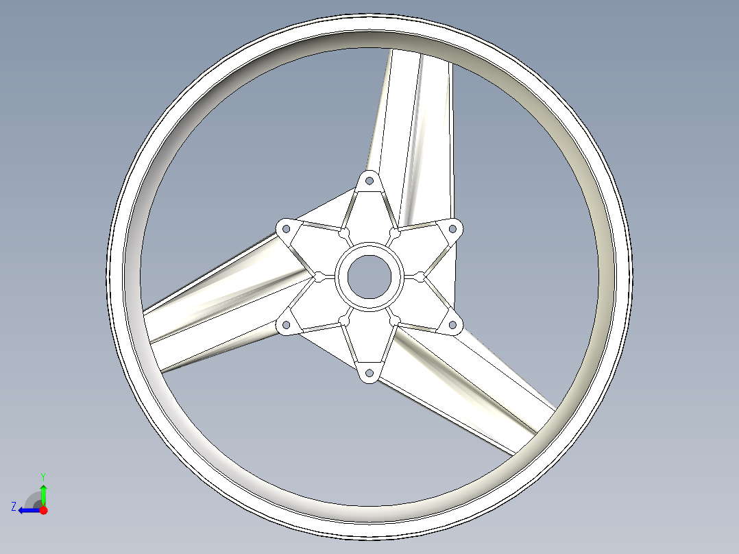 1990本田轮毂架右视图