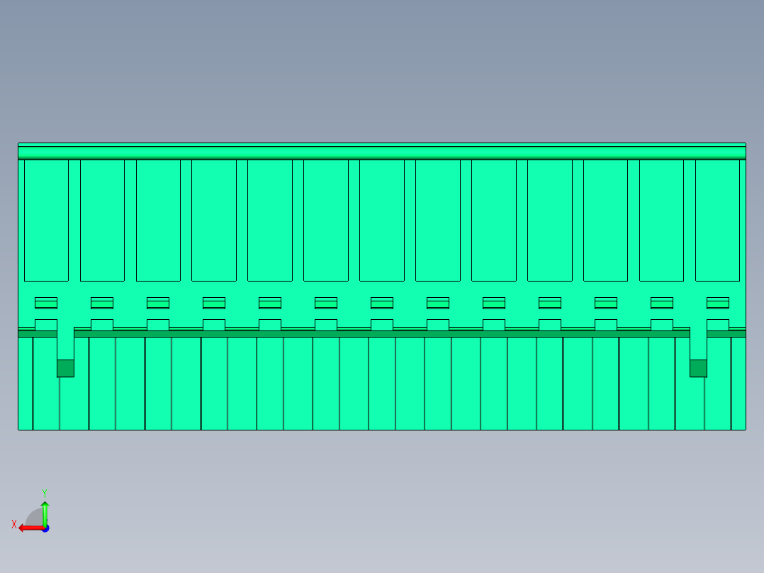 DEGSON 2EDG 系列 5.08mm 可插拔接线端子组-2EDGKB-5.08-13P-14-00AH后视图