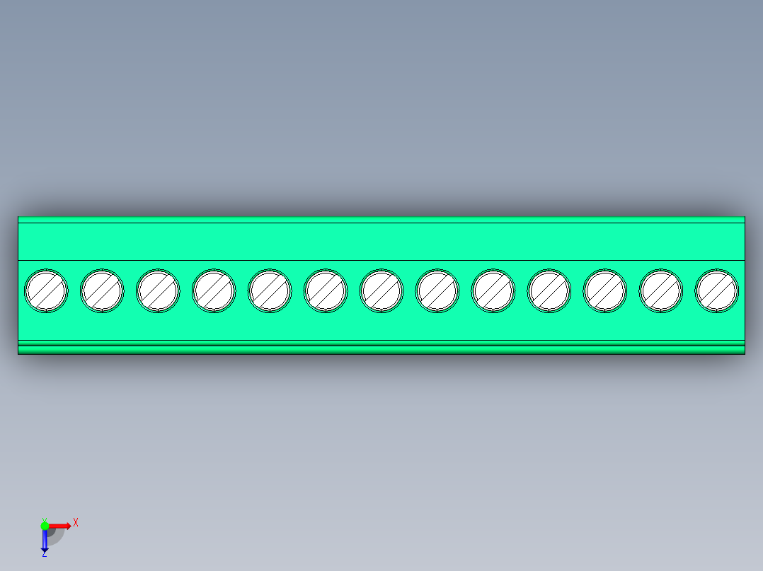 DEGSON 2EDG 系列 5.08mm 可插拔接线端子组-2EDGKB-5.08-13P-14-00AH俯视图