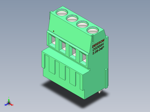 DEGSON DG500 系列 5.05.087.62mm 接线端子-DG500H-5.08-04P-14-00AH