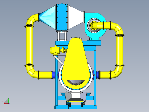 rotary-drying-chamber旋转干燥室3D数模图纸 STP x_t格式后视缩略图