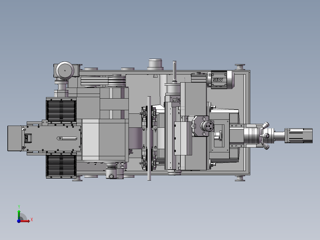 磨床模型设计设备前视图