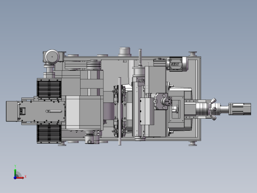 磨床模型设计设备前视缩略图