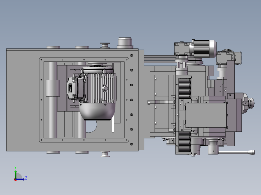 磨床模型设计设备左视缩略图