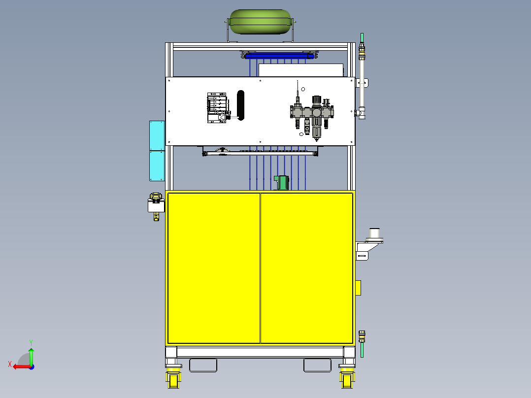 保持力、调节力-轴向后视图