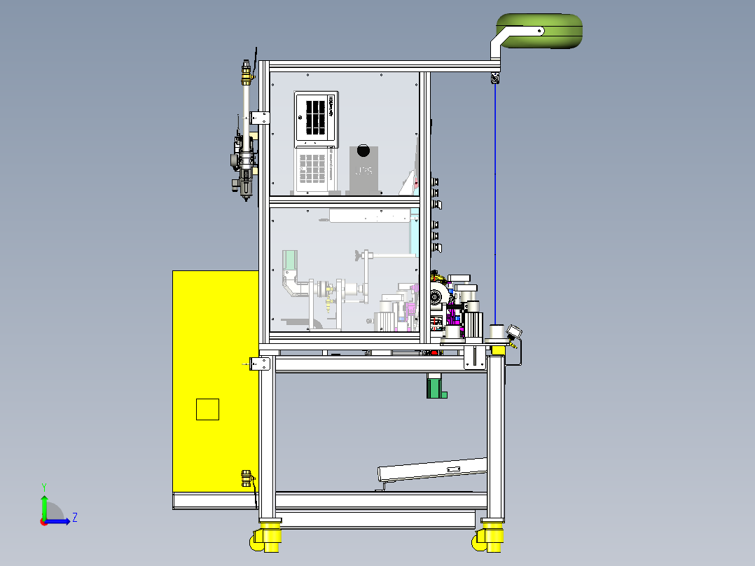 保持力、调节力-轴向左视图