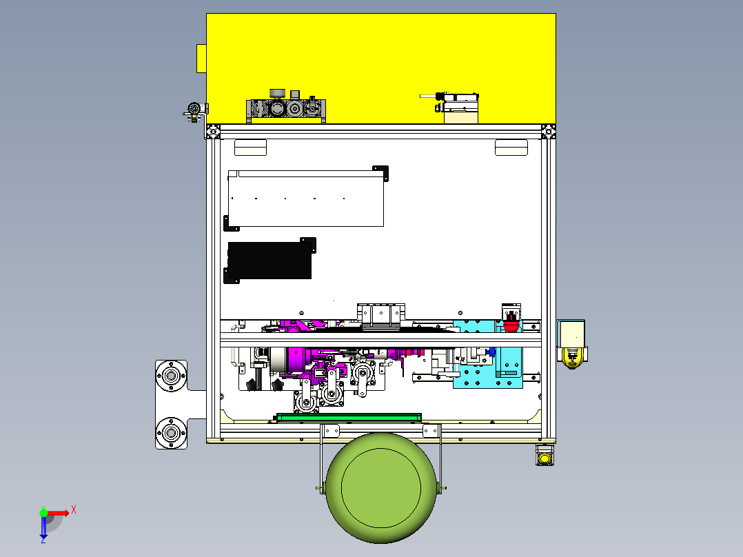 保持力、调节力-轴向俯视图