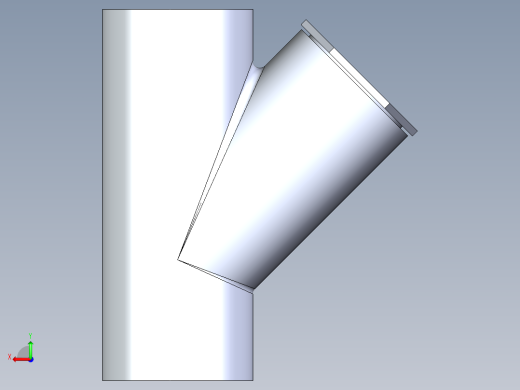 CPVC管件34-Sch80_45_Reducing_Wye_SxSxS_9870-422FB_4in x 3in后视缩略图