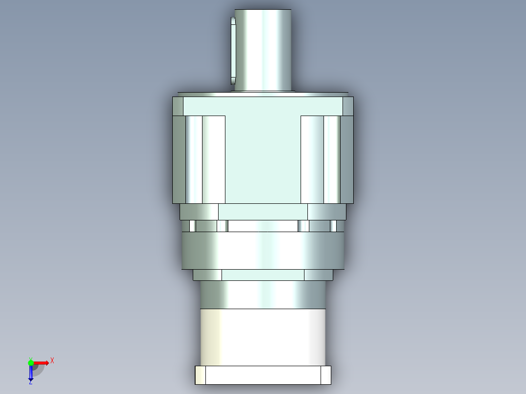 直齿PLX240-L3 35-114.3-200-M12.stp俯视图