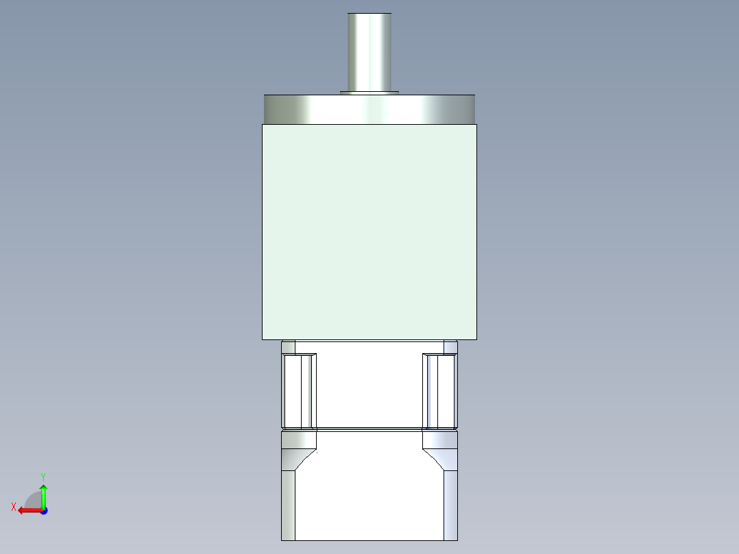 换向器PW110（垂直输出）PGH90-L1 19-70-90-M6.stp后视图