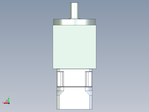 换向器PW110（垂直输出）PGH90-L1 19-70-90-M6.stp后视缩略图