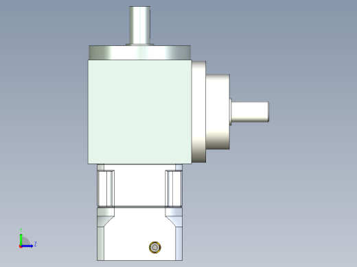 换向器PW110（垂直输出）PGH90-L1 19-70-90-M6.stp左视缩略图