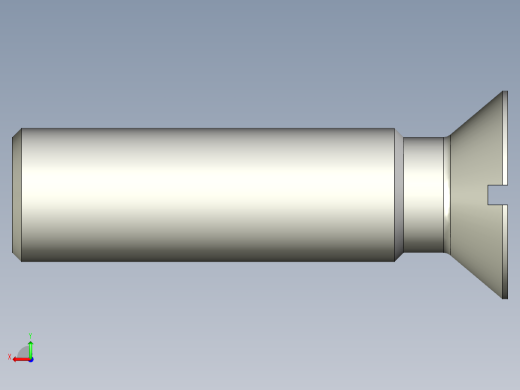 沉头螺钉-Screw_-M27-L100_79-42-4x4-40_-Countersunk_head.stp后视缩略图