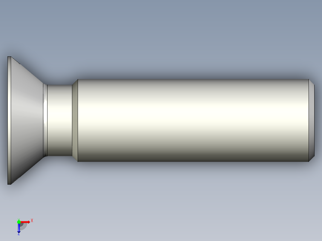 沉头螺钉-Screw_-M27-L100_79-42-4x4-40_-Countersunk_head.stp俯视图