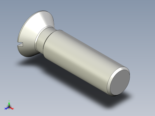 沉头螺钉-Screw_-M27-L100_79-42-4x4-40_-Countersunk_head.stp正等轴测缩略图