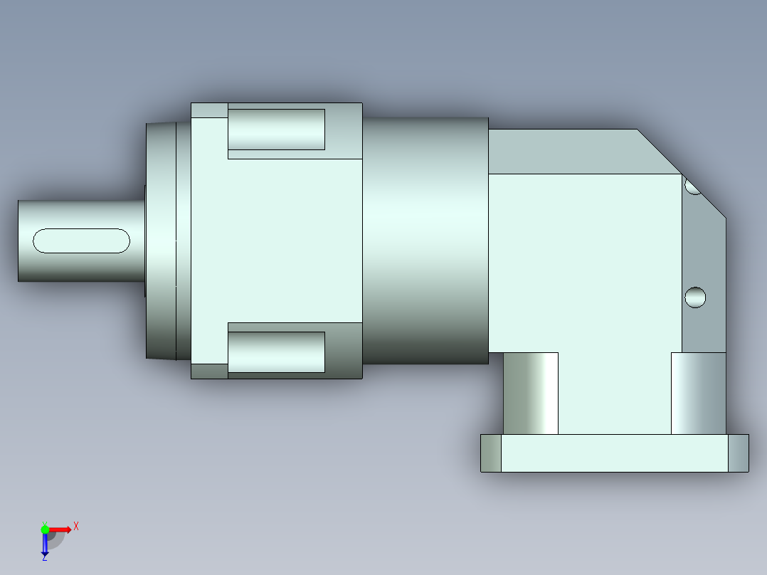 直齿ZPLX180-L3 35-114.3-200-M12.stp俯视图