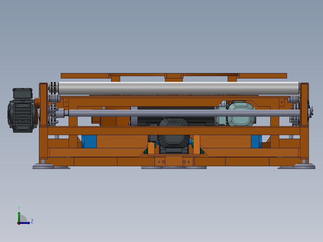 升降输送机左视图