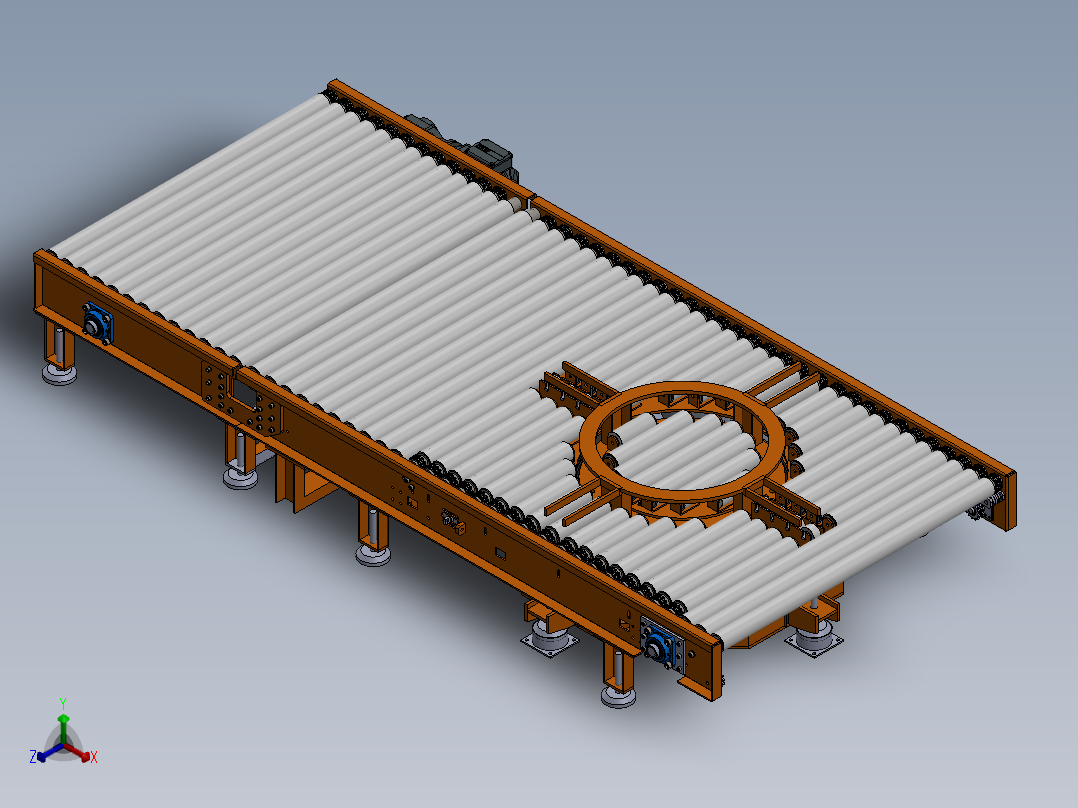 升降输送机正等轴测图