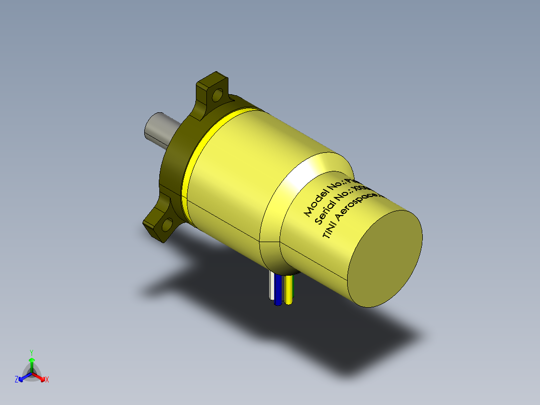 SMA接口47正等轴测图