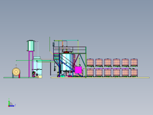生物柴油生产的成套设备左视缩略图
