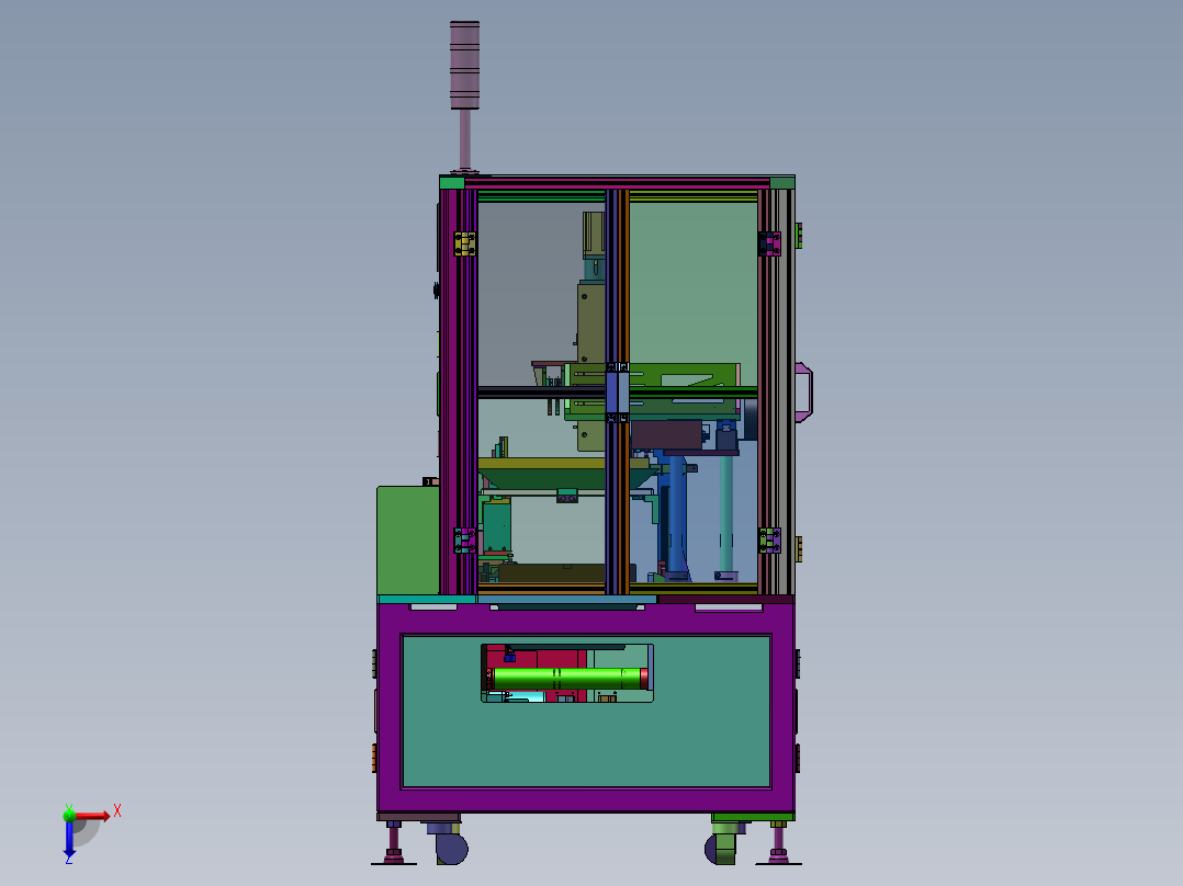 端子折弯导通测试设备俯视图
