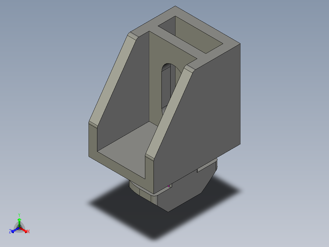 型材-BR 10 SLOT VARIOFIX BLOCK KJN529239正等轴测图