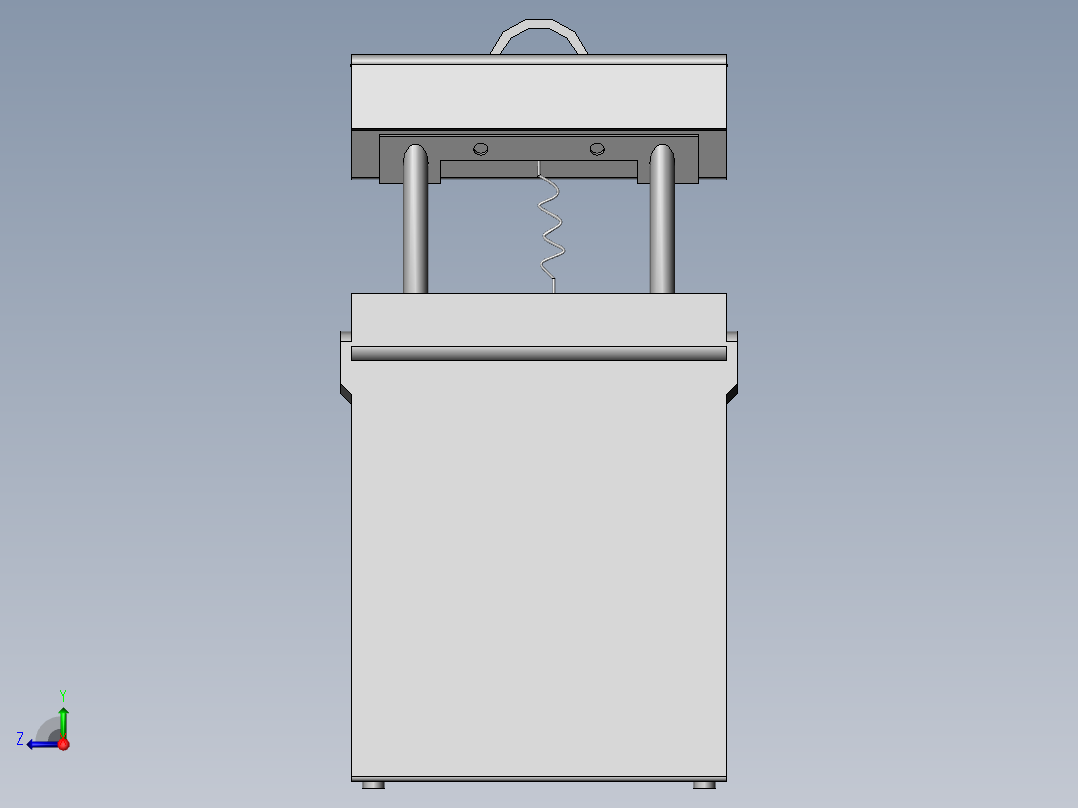 社区安防便携式安防装置右视图