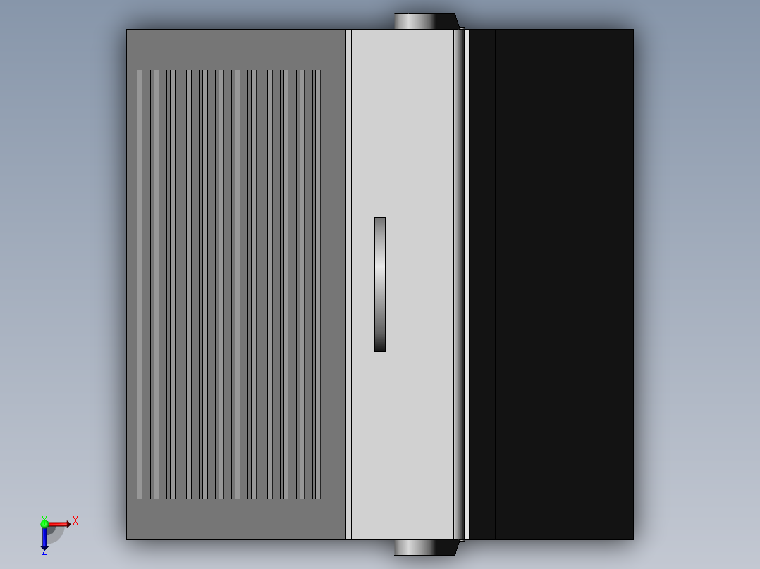 社区安防便携式安防装置俯视图