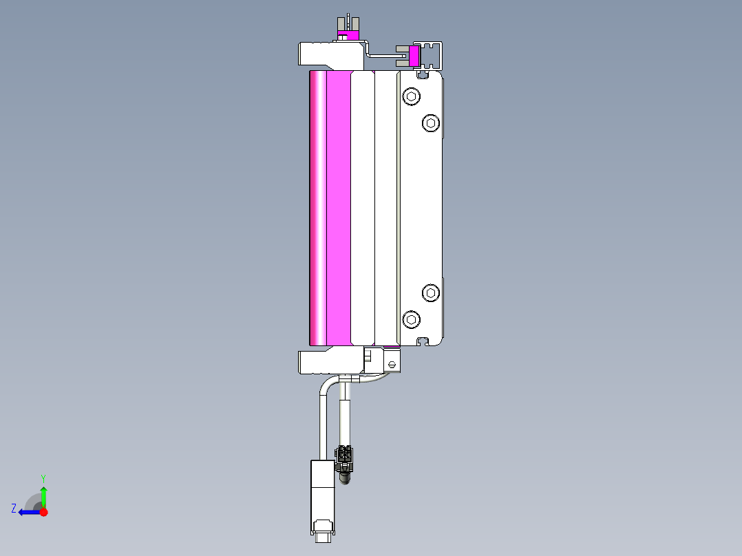 威洛博VL系列3d模型模组2VL17E1Y-S2750右视图