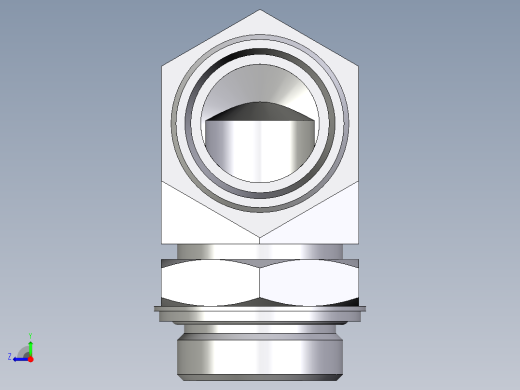 卡套式工业通用硬管接头EO_Adjustable_Locknut_elbow_WEE35LROMDCF右视缩略图