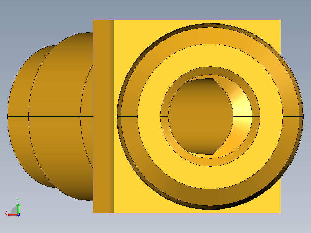 扩口式工业通用硬管接头45Deg Elbow 259F-6-6后视图
