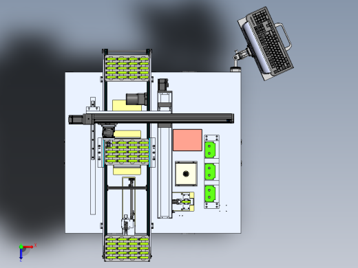 光通讯件烧录自动机俯视缩略图