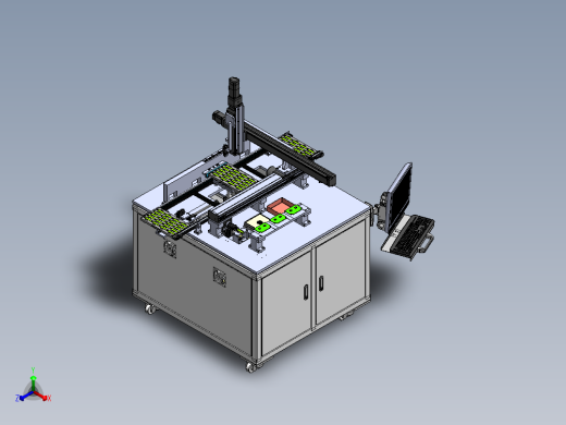 光通讯件烧录自动机正等轴测缩略图