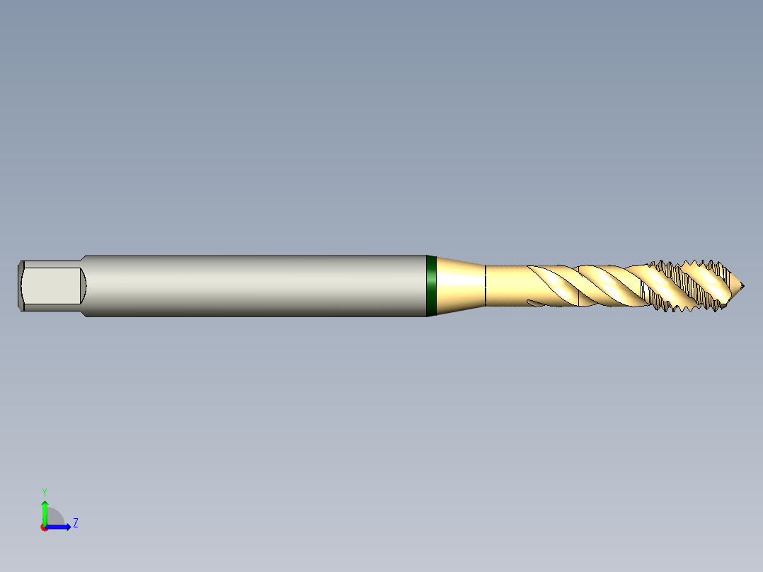 攻牙机构模型左视图
