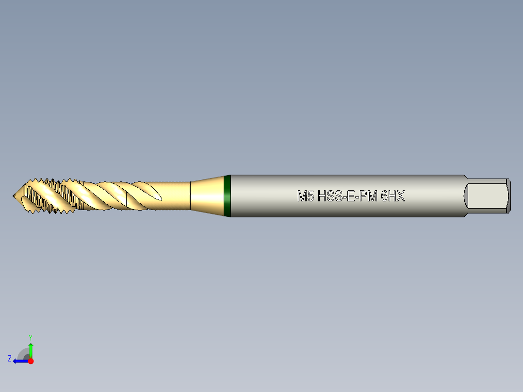 攻牙机构模型右视图