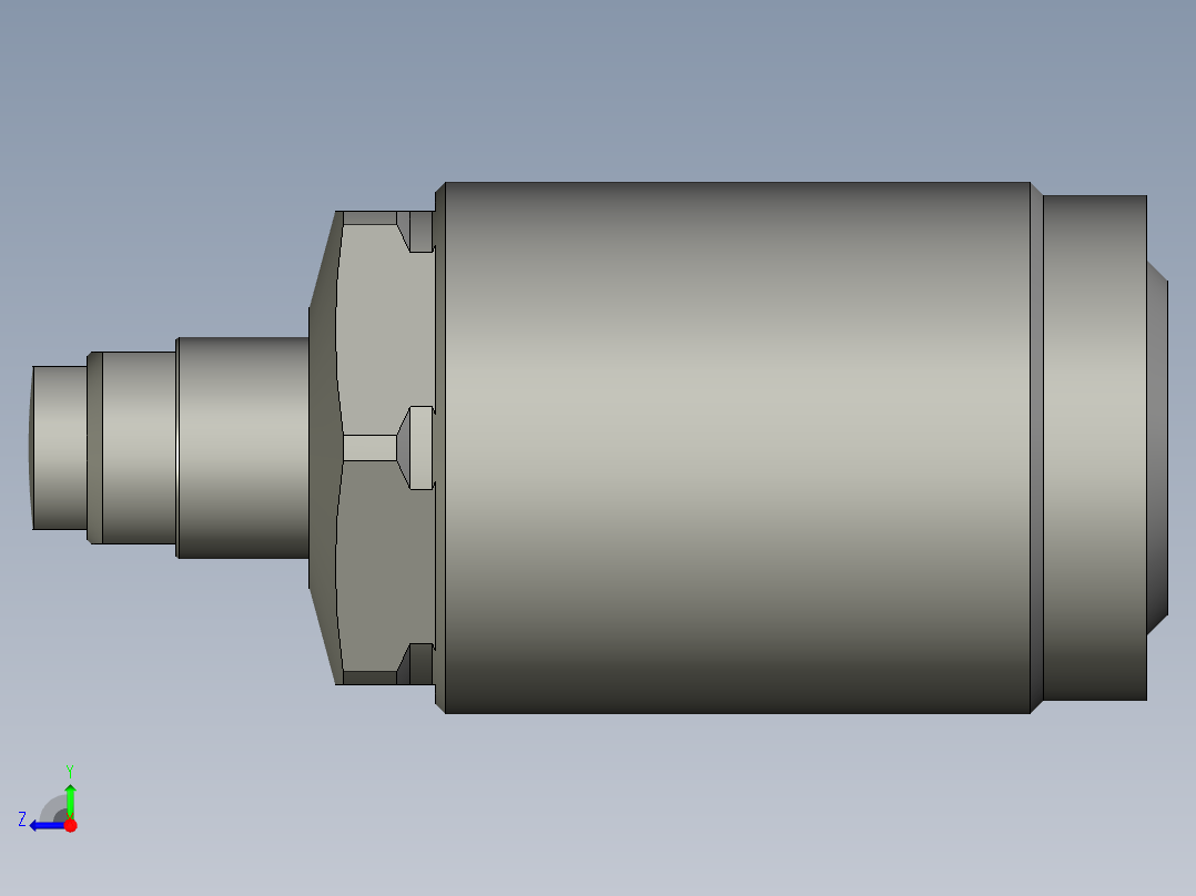 KOSMEKLD0362-x-E多系列多零件图纸模型右视图