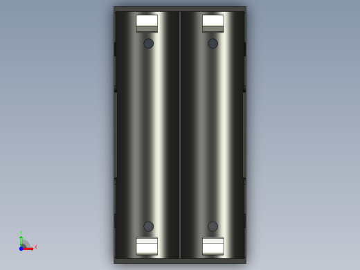 锂离子电池座 18650 2p前视缩略图