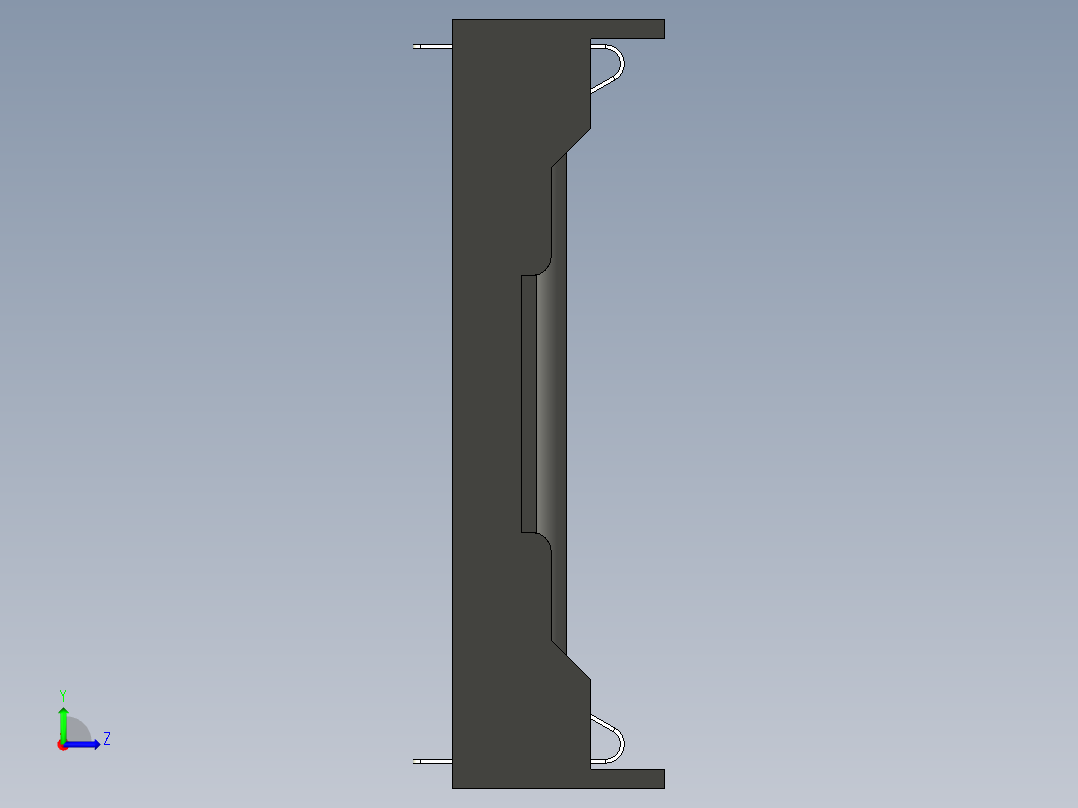 锂离子电池座 18650 2p左视图