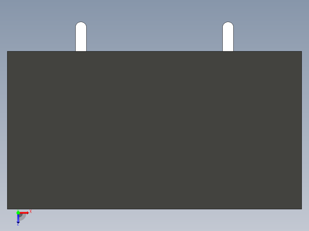 锂离子电池座 18650 2p俯视图