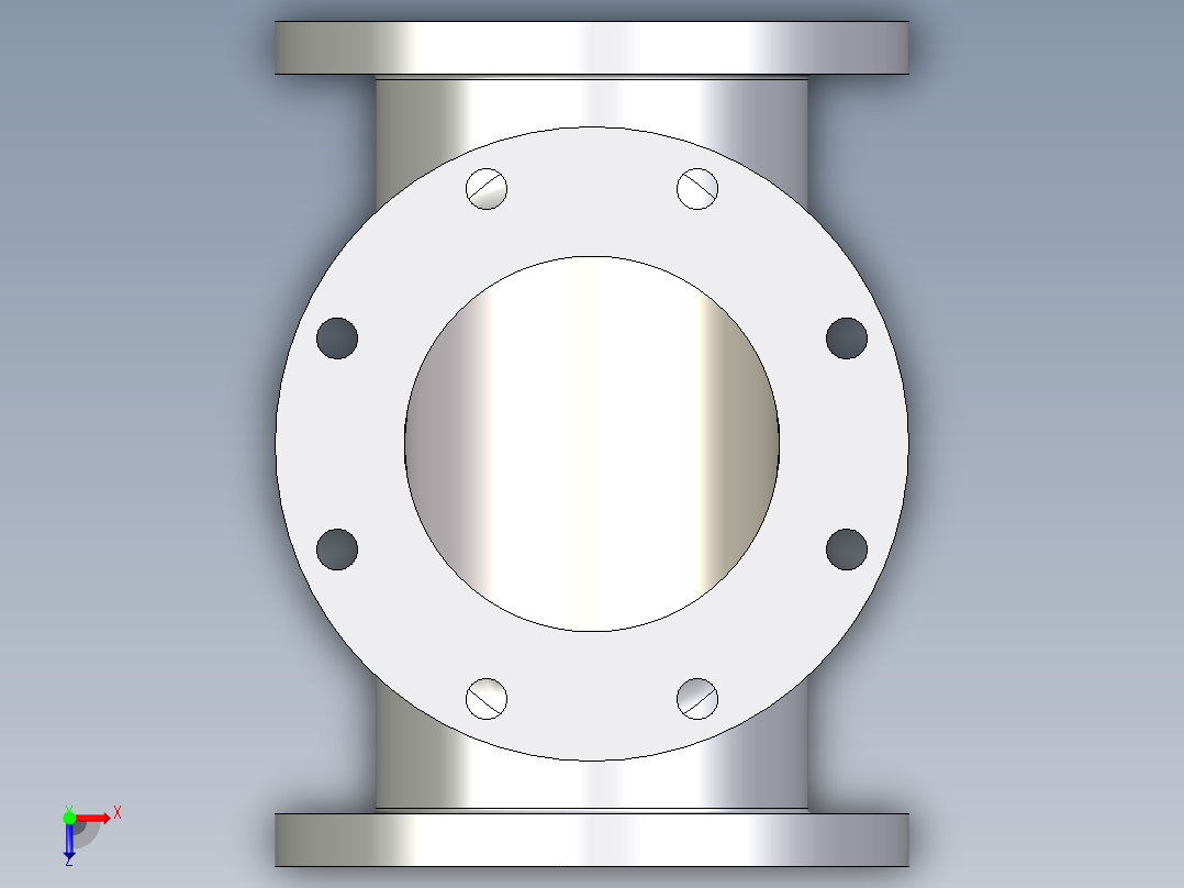 管件接头、螺纹接头、三通(96)俯视图