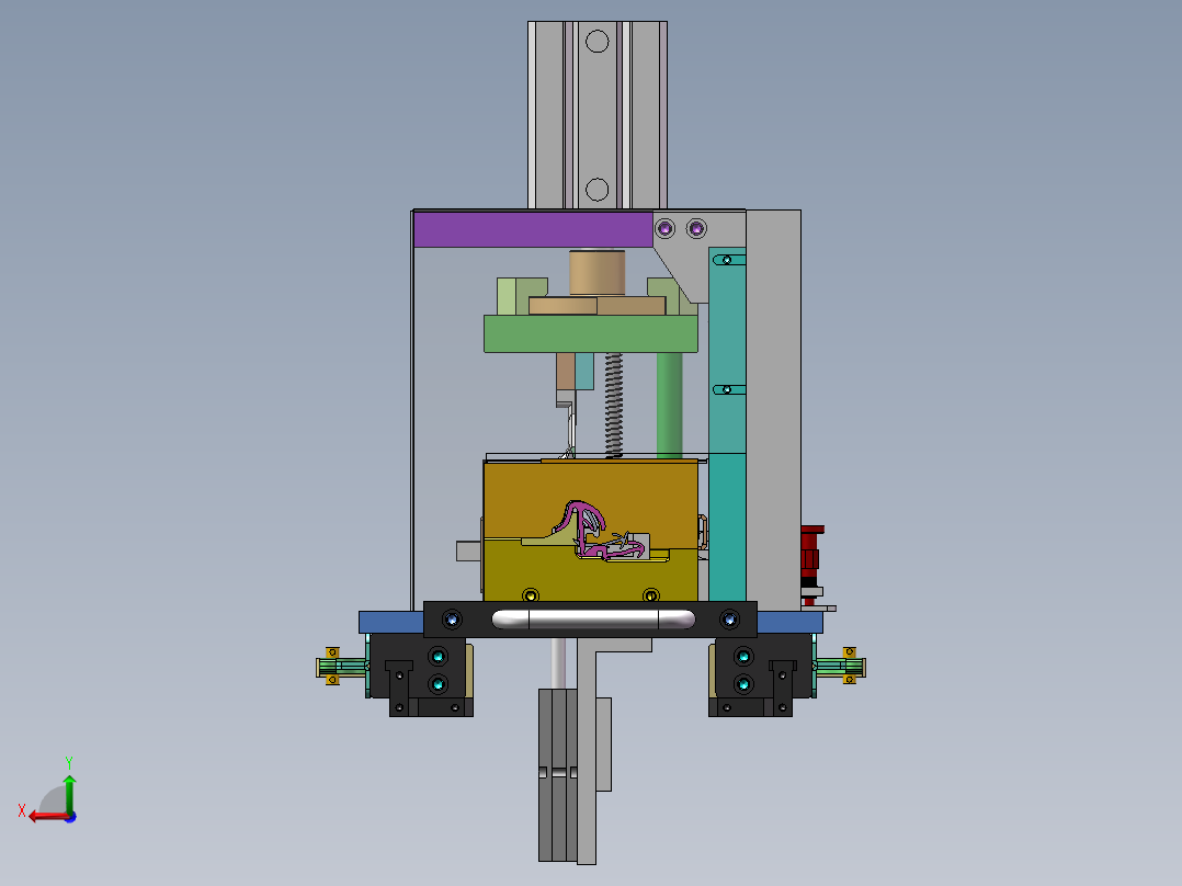 A7M唇边裁断总装配sw18可编辑后视图