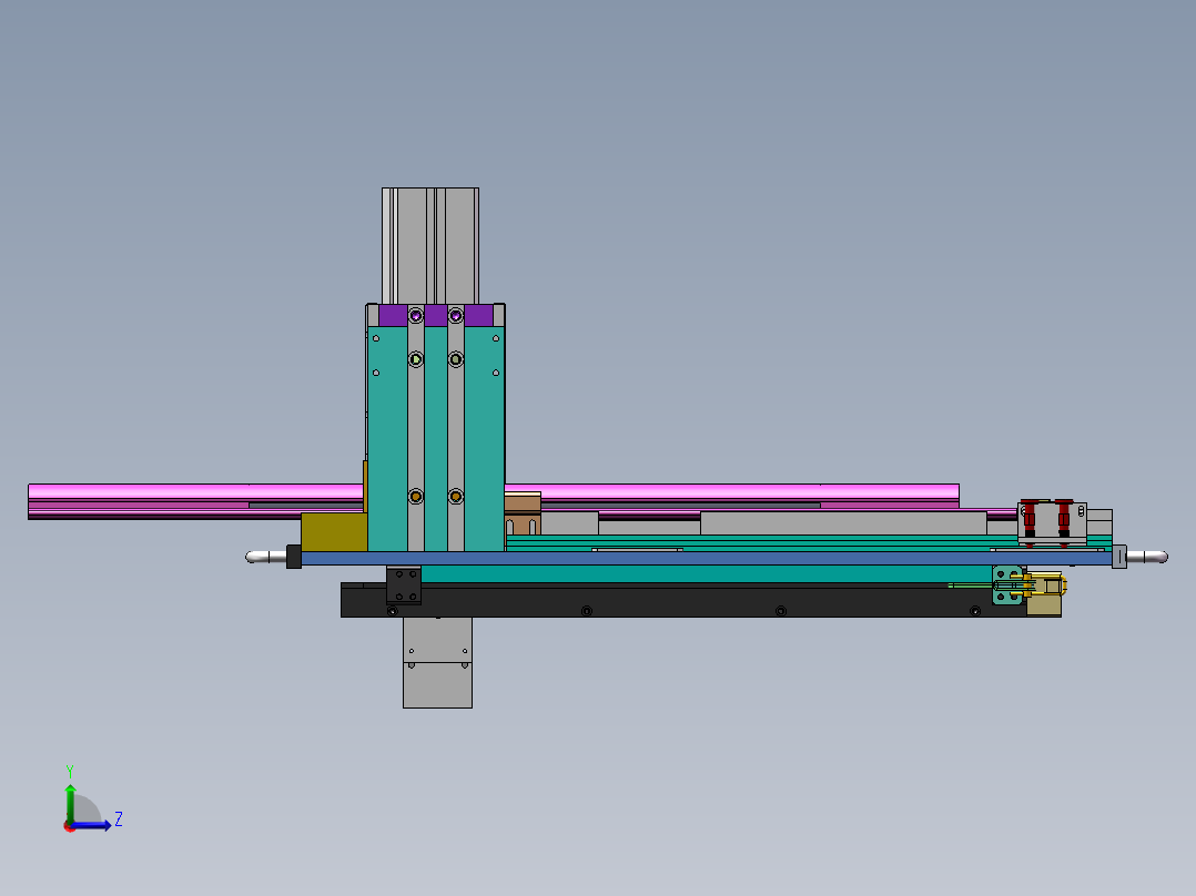 A7M唇边裁断总装配sw18可编辑左视图