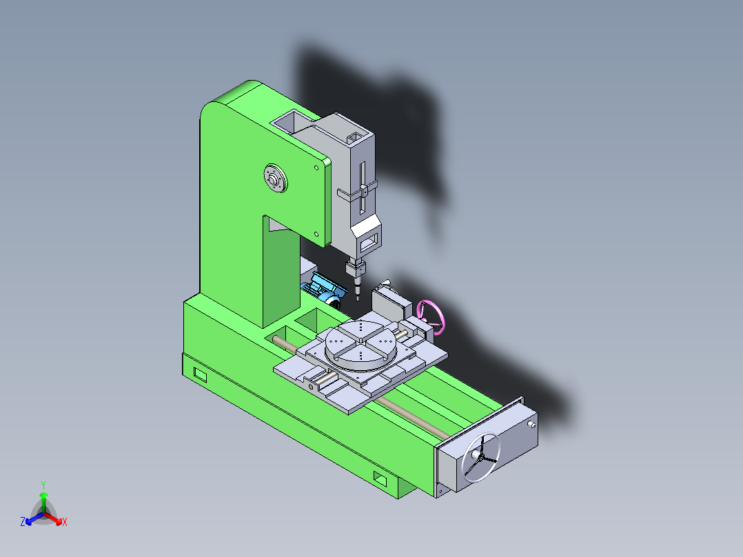 B2003991-插槽机正等轴测图