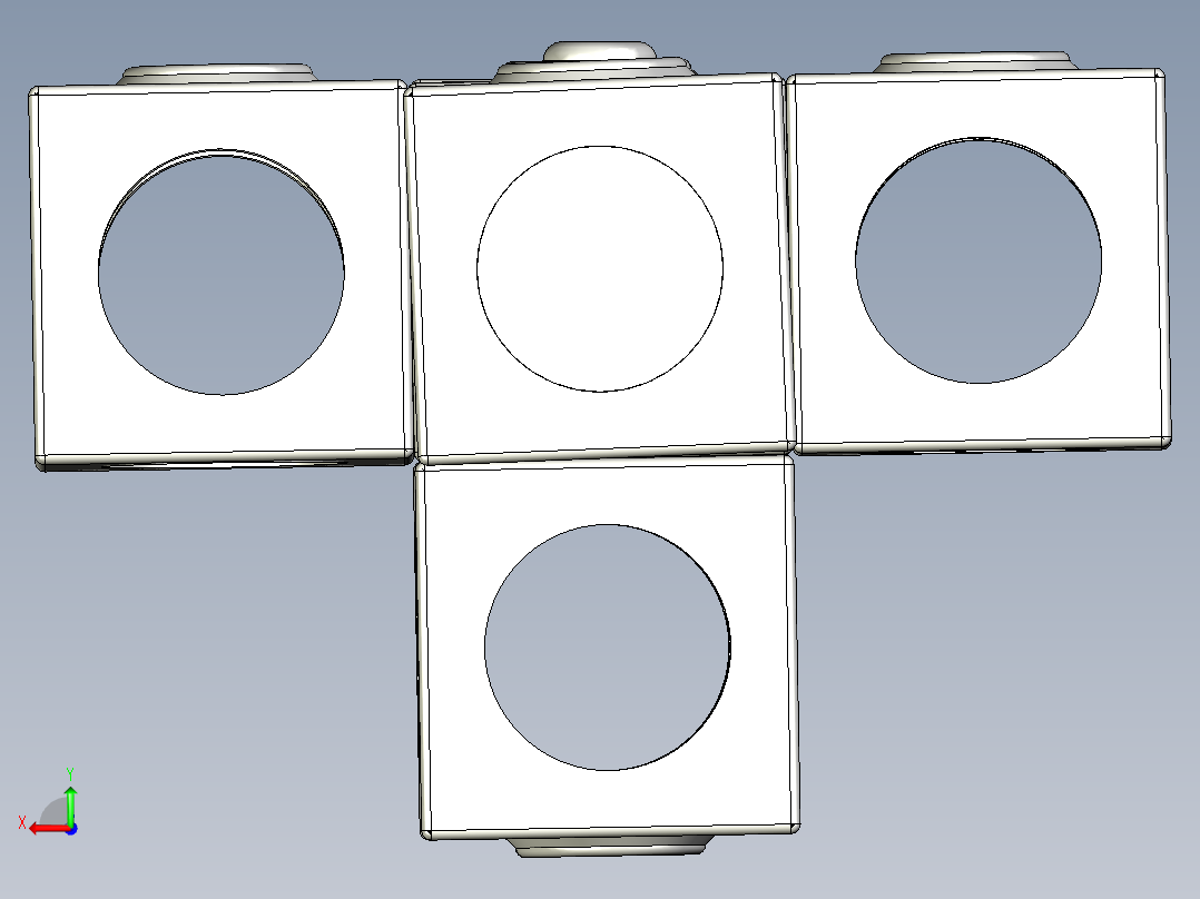 可叠放台灯后视图
