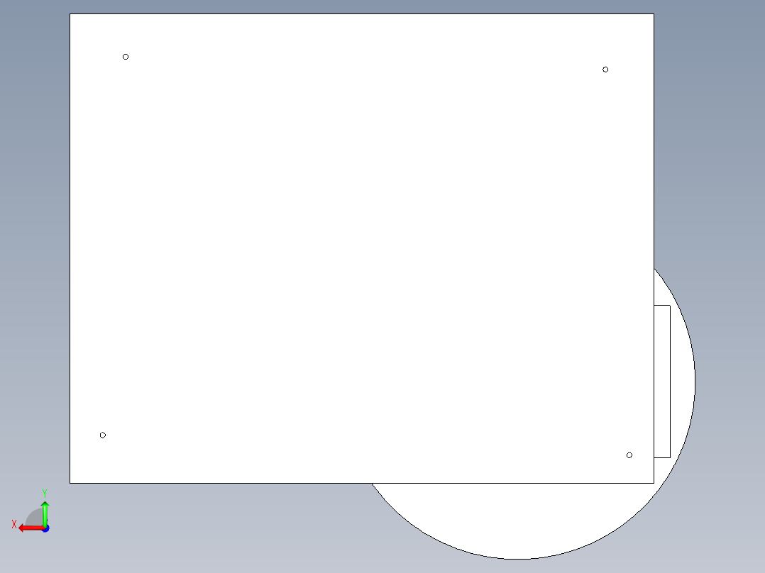 旋转升降平台后视图