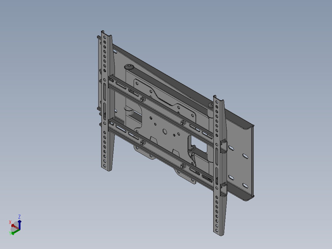 A0002826-32英寸电视支架_intec支架_IB615B正等轴测图
