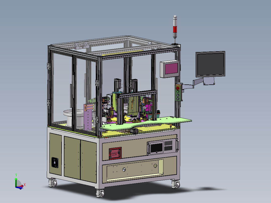 AOI检测机构洗尘机构压力测试产品不良品分割器设备