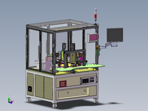 AOI检测机构洗尘机构压力测试产品不良品分割器设备