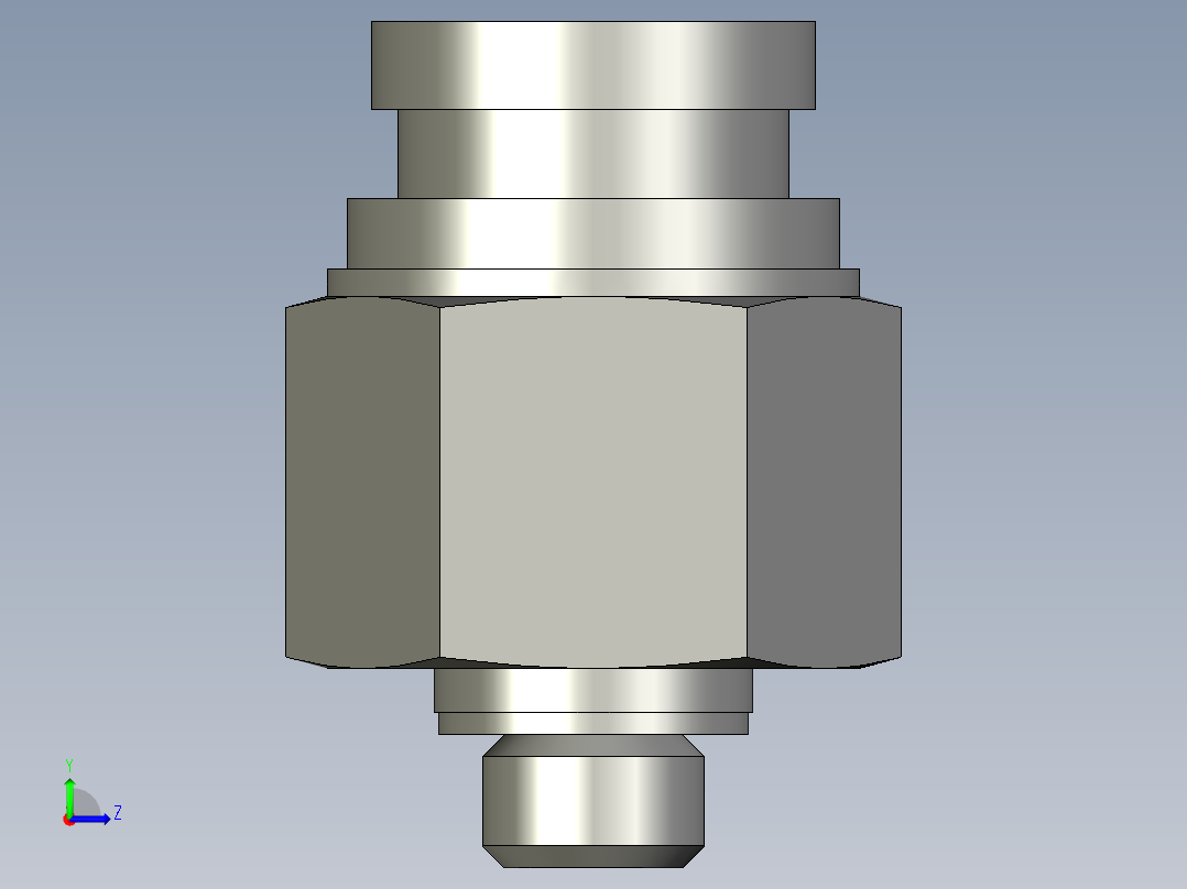 气管接头KQB2H06-M5左视图