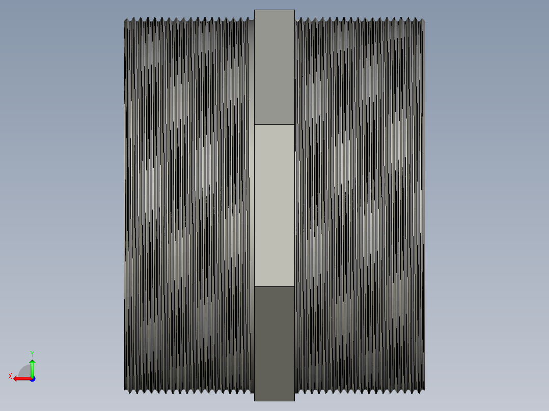 螺纹管对丝-六角等径 DN100后视图